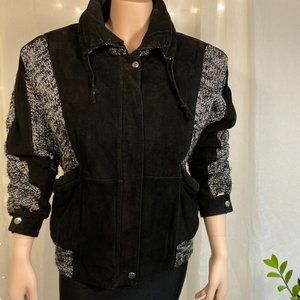 Vintage Daniel Leather Suede and Knit Jack…